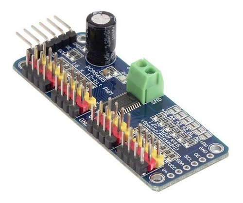Pca9685 16 Canales Pwm 12-bit I2c Servo Sg90 Mg90s Mg995 Cdm