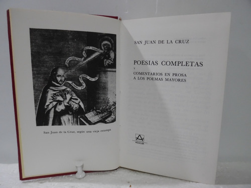 Poesías Completas / San Juan De La Cruz / Aguilar