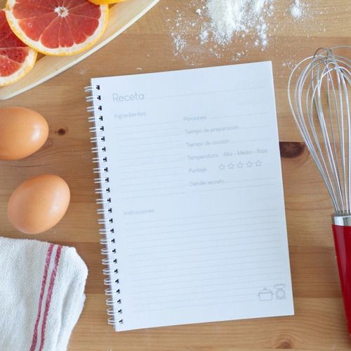 Imagen 2 de 2 de Cuaderno De Recetas - Modelo 02