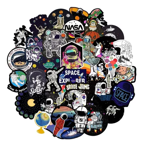 Pegatinas Para Niños De La Nasa Galaxy Space Sticker 50 Uni