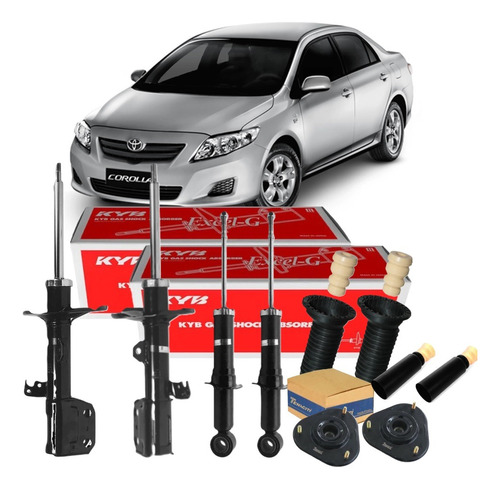 Kit 4 Amortecedor Dianteiro Traseiro Kyb Corolla 2011 2012