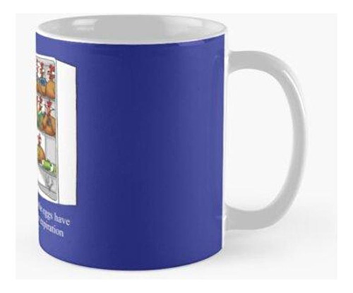 Taza Funny Spectickles El Pollo O El Huevo Humor Calidad Pre