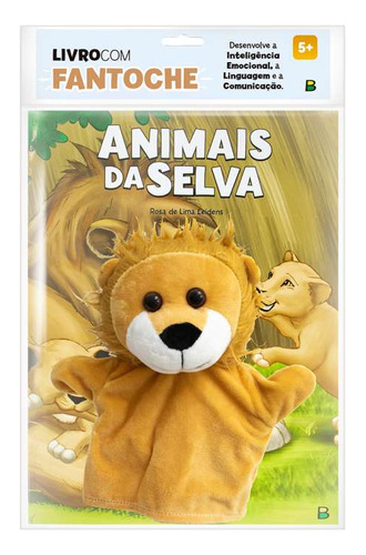 Livro Com Fantoche Animais Da Selva Brasileitura