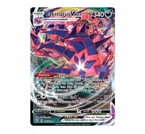 Carta Pokémon Urshifu vmax Vmax c/ Muita Vida Hp Alto + Brinde em