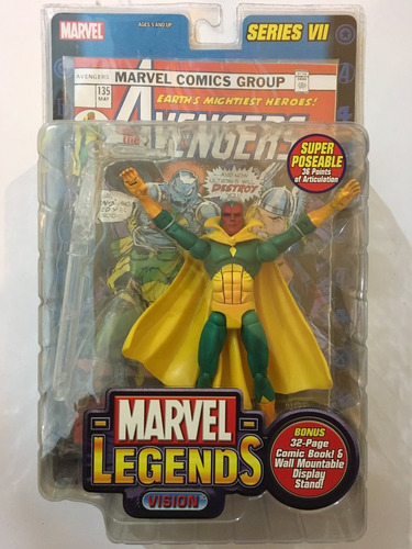 Vision Marvel Legends Series 7 Toybiz 2004 Comic Avengers