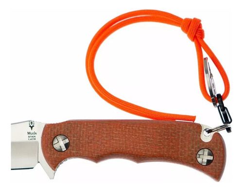 Cuchillo Muela Enterizo Atb-9.o Micarta Naranja V0000748