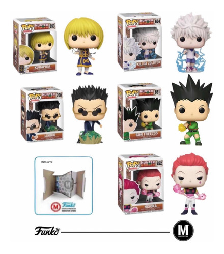 Funko Pop Hunter X Hunter Set De 5 Killua Gon Hisoka Leorio