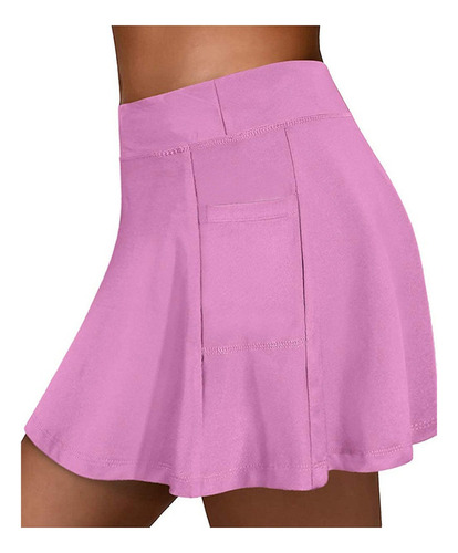 Mujer Faldas Tenis Run Yoga Interior Shorts Elásticos Deport