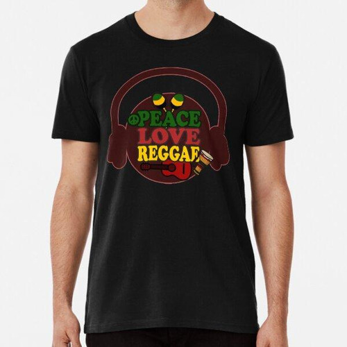 Remera Peace Love Reggae Rasta Colors Algodon Premium