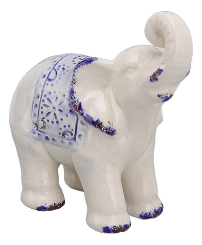 Decoración De Cerámica Con Forma De Elefante, Segura, Redond