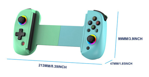 Joystick Telescópico De Control De Juegos D8 Con Luz Rgb