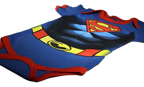 Imagen 2 de 6 de Pañalero Superman Disfraz Con Musculos - Ropa De Bebe