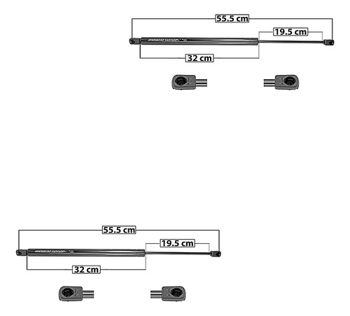 (2) Amortiguadores De 5a Puerta Ford Escape 08/12 Spart