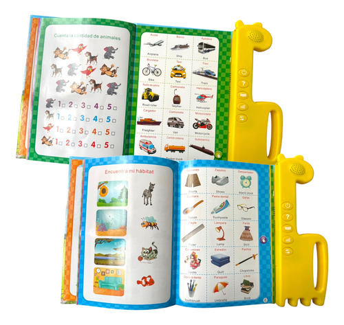 Libro Didactico Infantil Juguete Aprendizaje Ingles Español