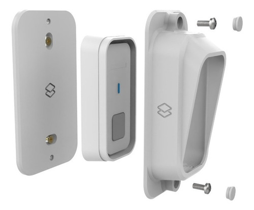 Protector de caja y timbre compatible con Intelbras Cib101, color blanco