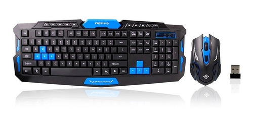 Kit Teclado + Mouse Gamers Inalambricos Hk8100