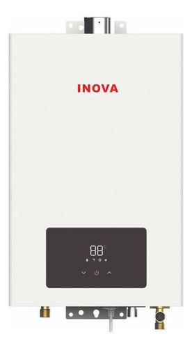 Aquecedor De Passagem Digital Branco Inova 15d Para 15l/m