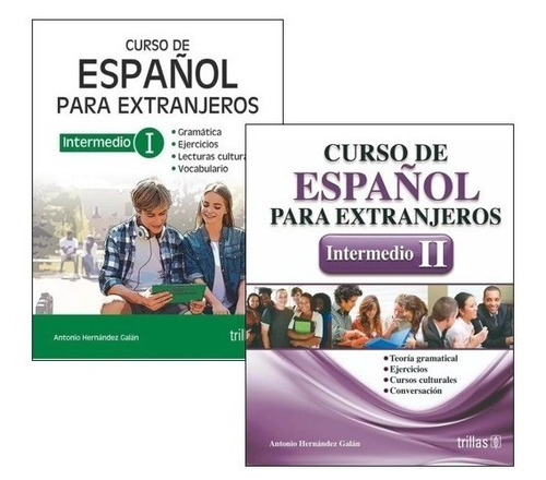 Pack Curso Español Para Extranjeros Intermedio 1 Y 2 Trillas
