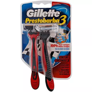 Aparelho de Barbear Prestobarba Gillette 3 Fórmula 1 Masculino com 2 unidades