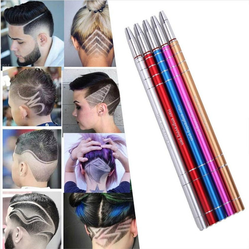 Imagen 6 de 9 de Lápiz Micro Navaja Doble Filo Prof. Barbería + 20 Repuestos