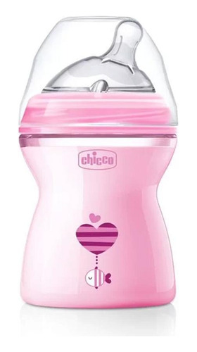 Mamadeira Step Up 250ml Rosa +2meses Chicco