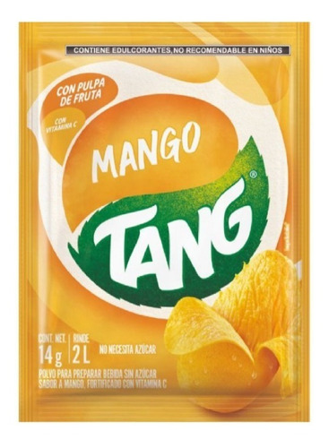 Bebida En Polvo Tang Sabor Mango Sobre De 14g