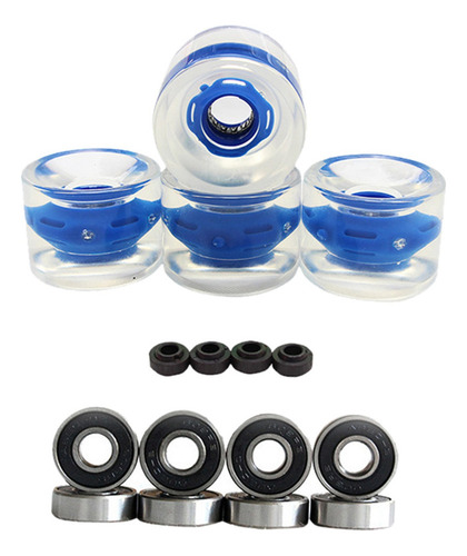 / 4 Piezas 70mm Iluminar Las Ruedas De Patineta Longboard