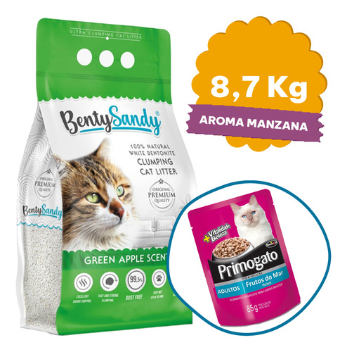 Arena Sanitaria Aglomerante Gato Bentysandy 10 Lts