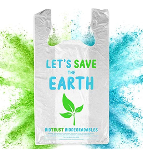 Bolsas De Comestibles  100% Biodegradables Y Ecológicas