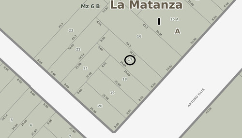 Excelente Oportunidad Inversor !! Lote  De 8.66 X 34.64  Zona Universidad  La Matanza / Permuta Por Menor Valor 