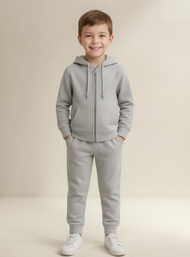 Conjunto Jogging Camperita Y Pantalón Frizado Para Niños