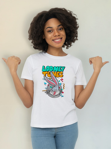 Playera Cuello Redondo Looney Tunes Bugs Bunny