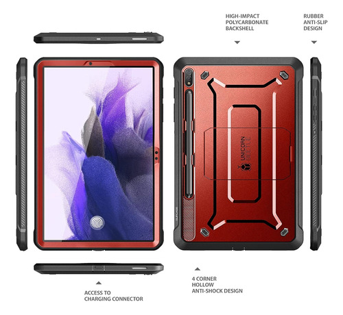 Funda Refrozada Con Protector De Pantalla Galaxy Tab S7 Fe