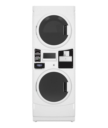 Maytag 27 White Commercial Electric Stacked Washer & Dryer