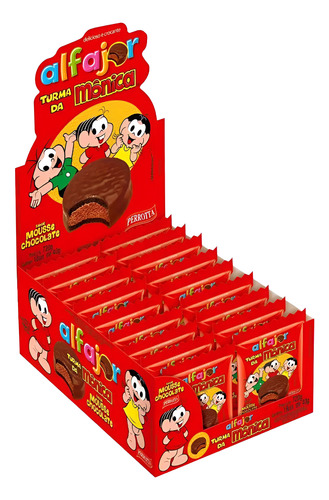Alfajor Turma Da Mônica Mousse De Chocolate 18x40g