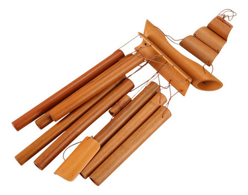 A 4 Campanillas De Viento De Bambú Hechas A Mano, Naturales,