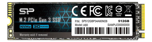 Disco Solido 512 Gb Nvme M.2 Sp P34a60 Pcie Gen3x4