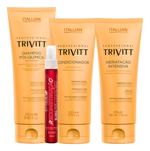 Kit Manutenção Trivitt Hidratação Shampoo Itallian Color
