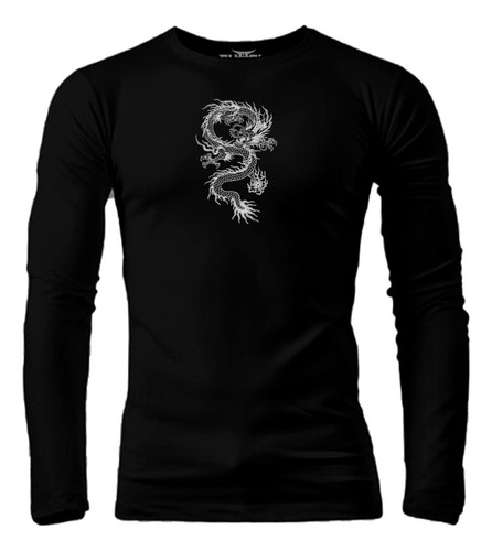 Playera Compresion Dragon Manga Larga Fkttsh