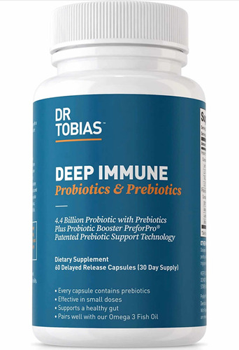 Probióticos Y Prebioticos Dr. Tobías, Deep Inmune. Americano