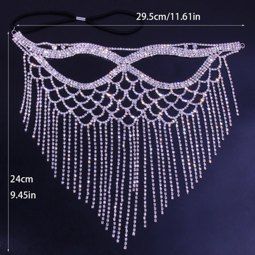 Elegante Máscara De Velo Con Borlas, Tocados For Mujer Con
