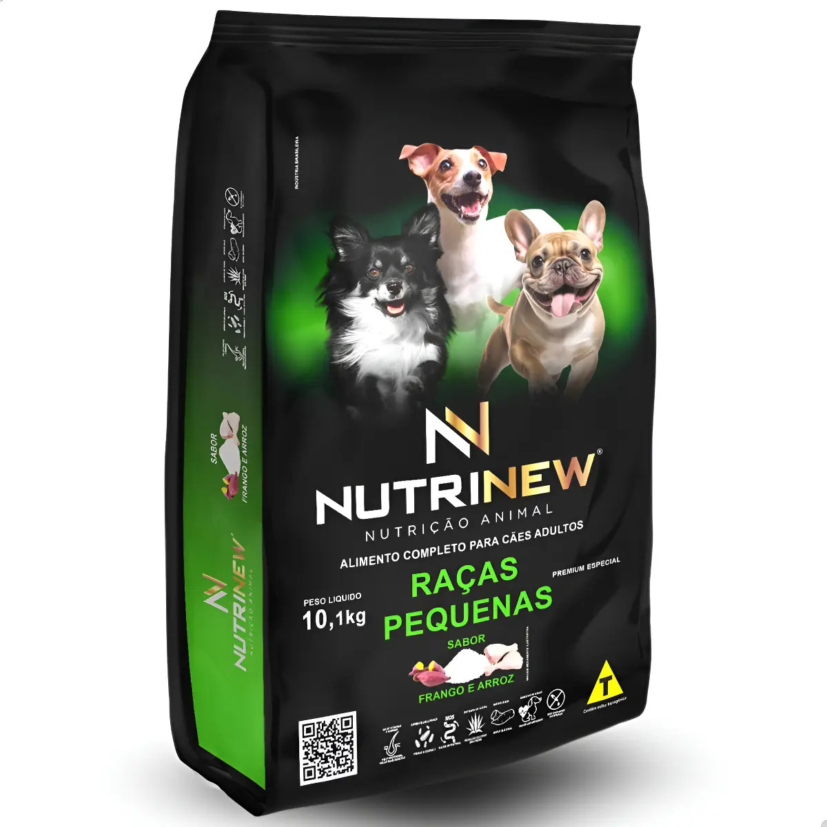 Ração Premium Para Caes Raças Pequenas Nutrinew 10,1 Kg