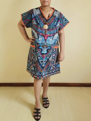 Imagem 2 de 5 de Vestido Feminino Curto Tecido Lícia