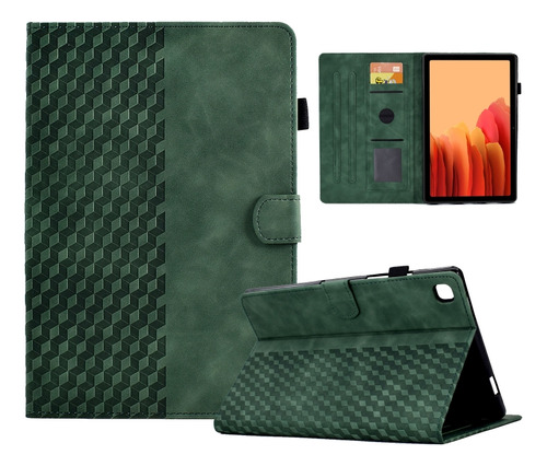 Funda De Piel Verde Para Samsung Galaxy Tab A7 T500/t505 202