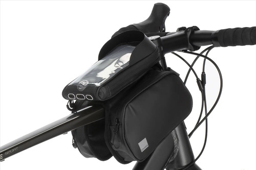 Bolsa Portacelular Bicicleta Huella Con Conector Auricular 