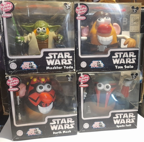 Mr Potato Head Star Wars Boba Fett, Yoda, Han So Disney Park