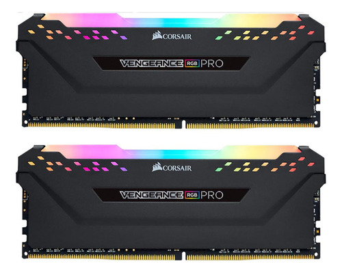 Memoria Ram Ddr4 16gb(2x8)-3000mhz Vengeance Rgb Pro Negro