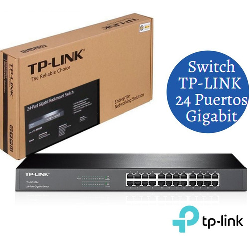 Switch 24 Puertos Gigabit 10/100/1000 Tl-sg1024 Tp-link