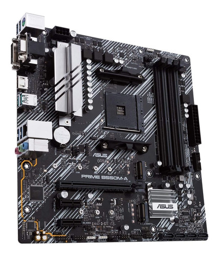 Imagen 4 de 6 de Board Asus Prime B550m-a Csm Socket Am4 Amd Ryzen M.2 Aura