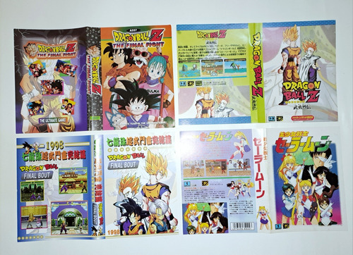 Lote De 4 Portadas Juegos De Sega Dragon Ball Y Sailor Moon